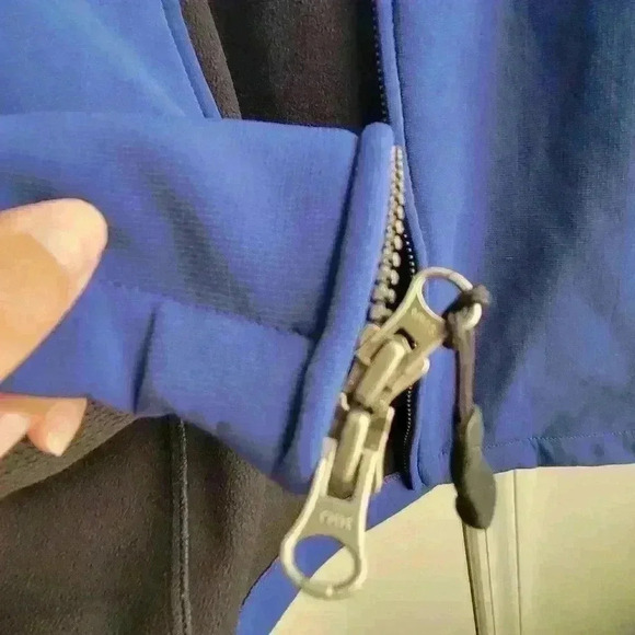 Nautica Men's Blue Jacket Size XL Long Sleeve Full Zip Teal Blue Soft Shell - Picture 14 of 14